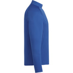 Evans Recycled Performance Quarter Zip for Men Transfer - New Royal - Right Side