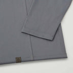 Evans Recycled Performance Quarter Zip for Men Transfer - Steel Grey - Detail