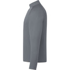 Evans Recycled Performance Quarter Zip for Men Transfer - Steel Grey - Left Side