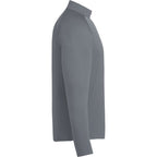Evans Recycled Performance Quarter Zip for Men Transfer - Steel Grey - Right Side