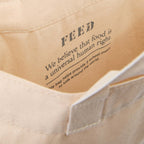 FEED Organic Convention Tote with Pen Loop Embroidery - Natural - Detail 2