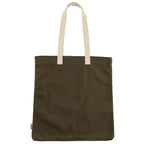 FEED Organic Convention Tote with Pen Loop Embroidery - Olive - Back
