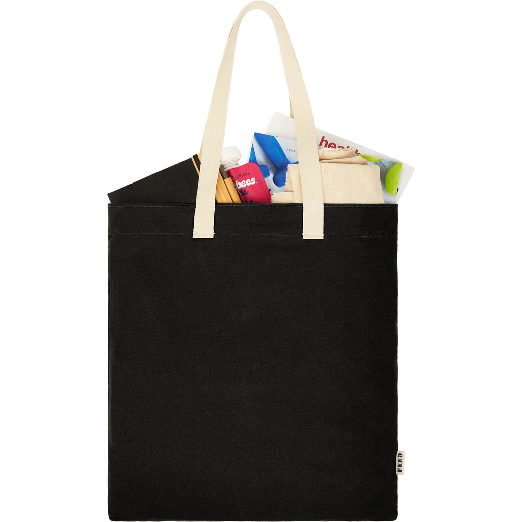 FEED Organic Convention Tote with Pen Loop Transfer - Black - Propped Reshoot