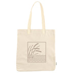 FEED Organic Convention Tote with Pen Loop Transfer - Natural - Front