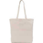 FEED Organic Shopper Tote, 8 oz Embroidery - Natural - Back