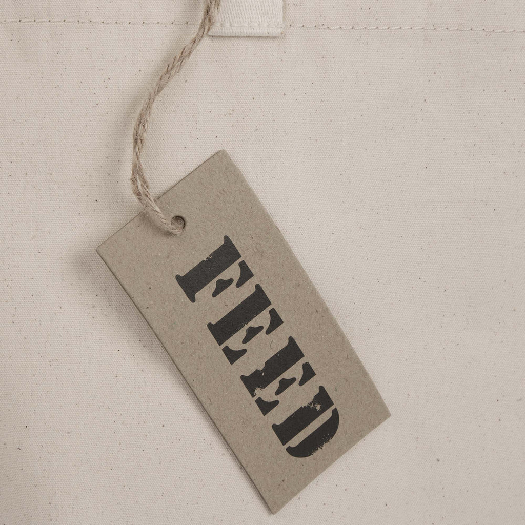 FEED Organic Shopper Tote, 8 oz Transfer - Natural - Detail 2