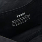 FEED Organic Weekend Tote, 12 oz Transfer - Black - Detail 4