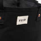 FEED Organic Weekend Tote, 12 oz Transfer - Black - Detail