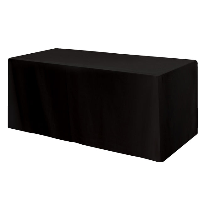 Fitted Poly Cotton Table Cover, Three Sided, 6 Foot Table