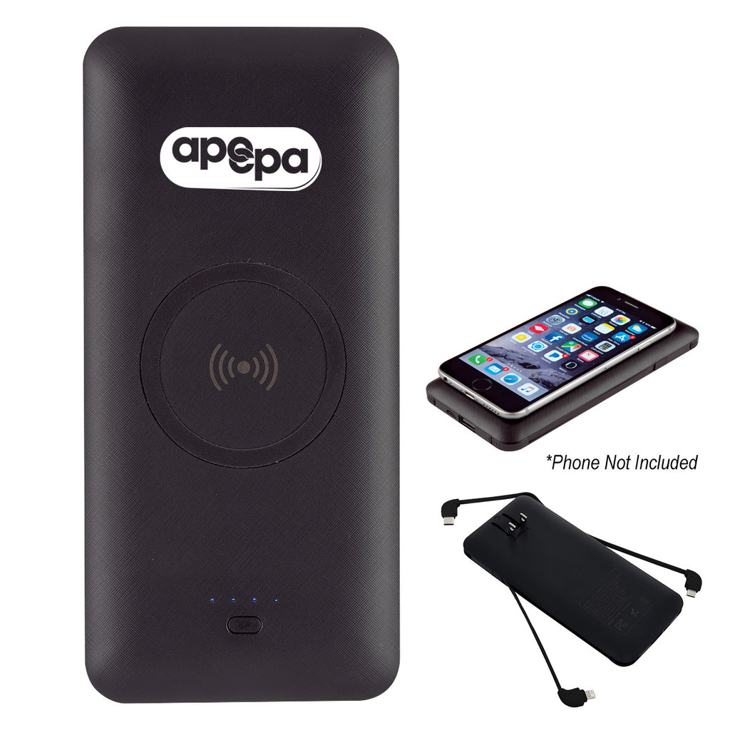 Five-Way Wireless Power Bank - Black - Digital_Print