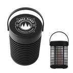 Flame Camping Lantern, Rechargeable - Black - Silk Screen
