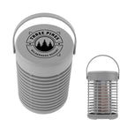 Flame Camping Lantern, Rechargeable - Gray - Silk Screen