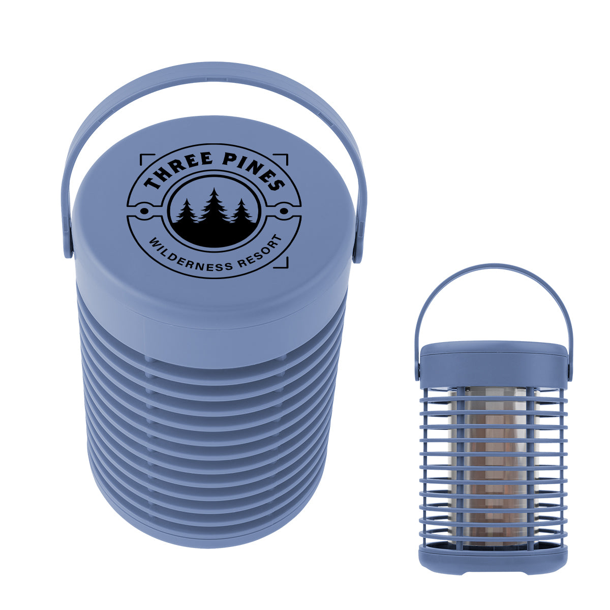 Flame Camping Lantern, Rechargeable - Ocean - Silk Screen