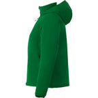 Flint Water Resistant Jacket with Roll-Away Hood for Women Embroidery - Forest Green - Left Side