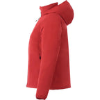 Flint Water Resistant Jacket with Roll-Away Hood for Women Embroidery - Team Red - Left Side