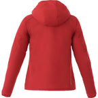 Flint Water Resistant Jacket with Roll-Away Hood for Women Transfer - Team Red - Back Flat