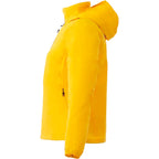 Flint Water Resistant Jacket with Roll-Away Hood for Women Transfer - Yellow - Left Side