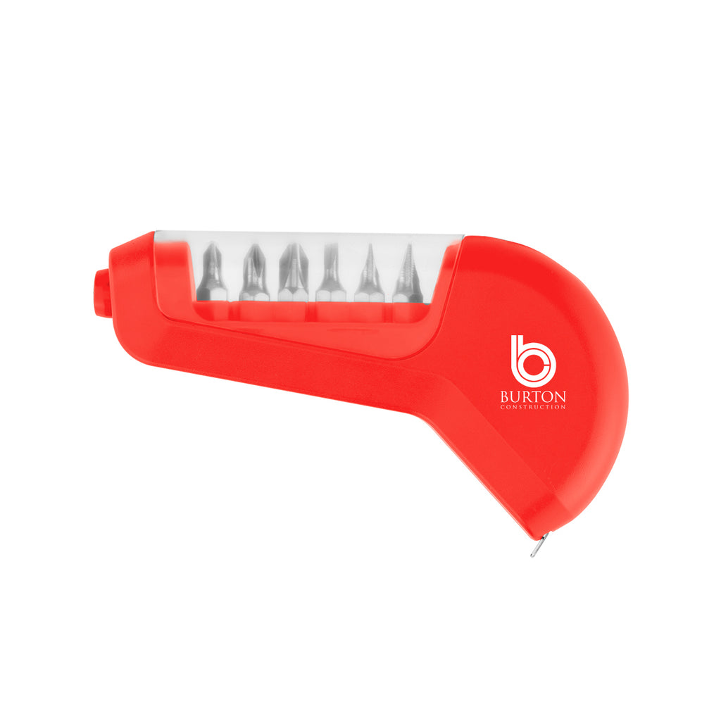 Flip Multi Tool, Seven-Way - Red - Pad Print