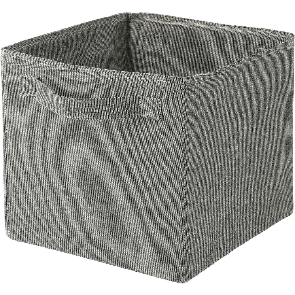 Fold-Flat Recycled Cotton Storage Cube Transfer - Natural - Left Angle 2