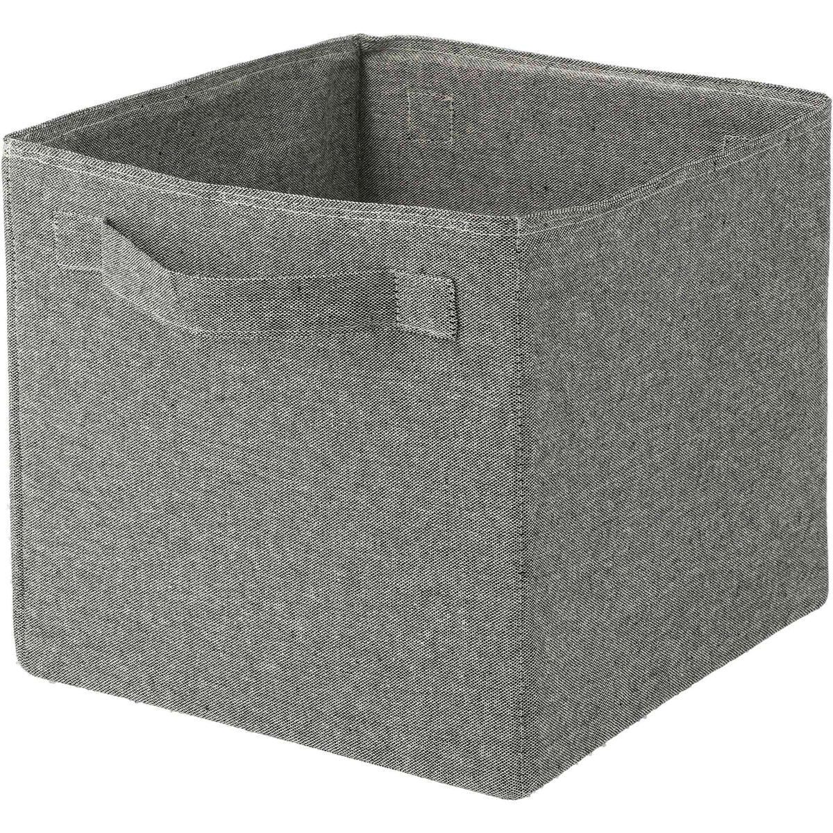 Fold-Flat Recycled Cotton Storage Cube Transfer - Natural - Left Angle 2