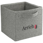 Fold-Flat Recycled Cotton Storage Cube Transfer - Natural - Right Angle 2