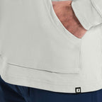 FootJoy Approach Hoodie for Men Embroidery - Heather Grey - Detail