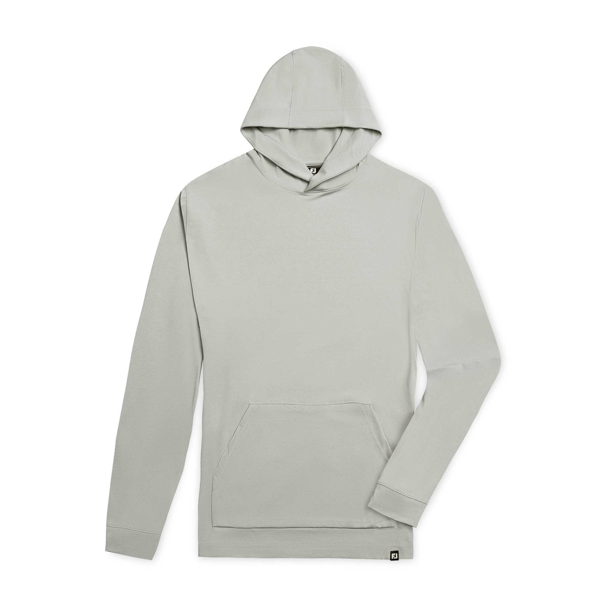 FootJoy Approach Hoodie for Men Embroidery - Heather Grey - Flat