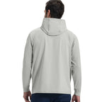 FootJoy Approach Hoodie for Men Embroidery - Heather Grey - On Model Back