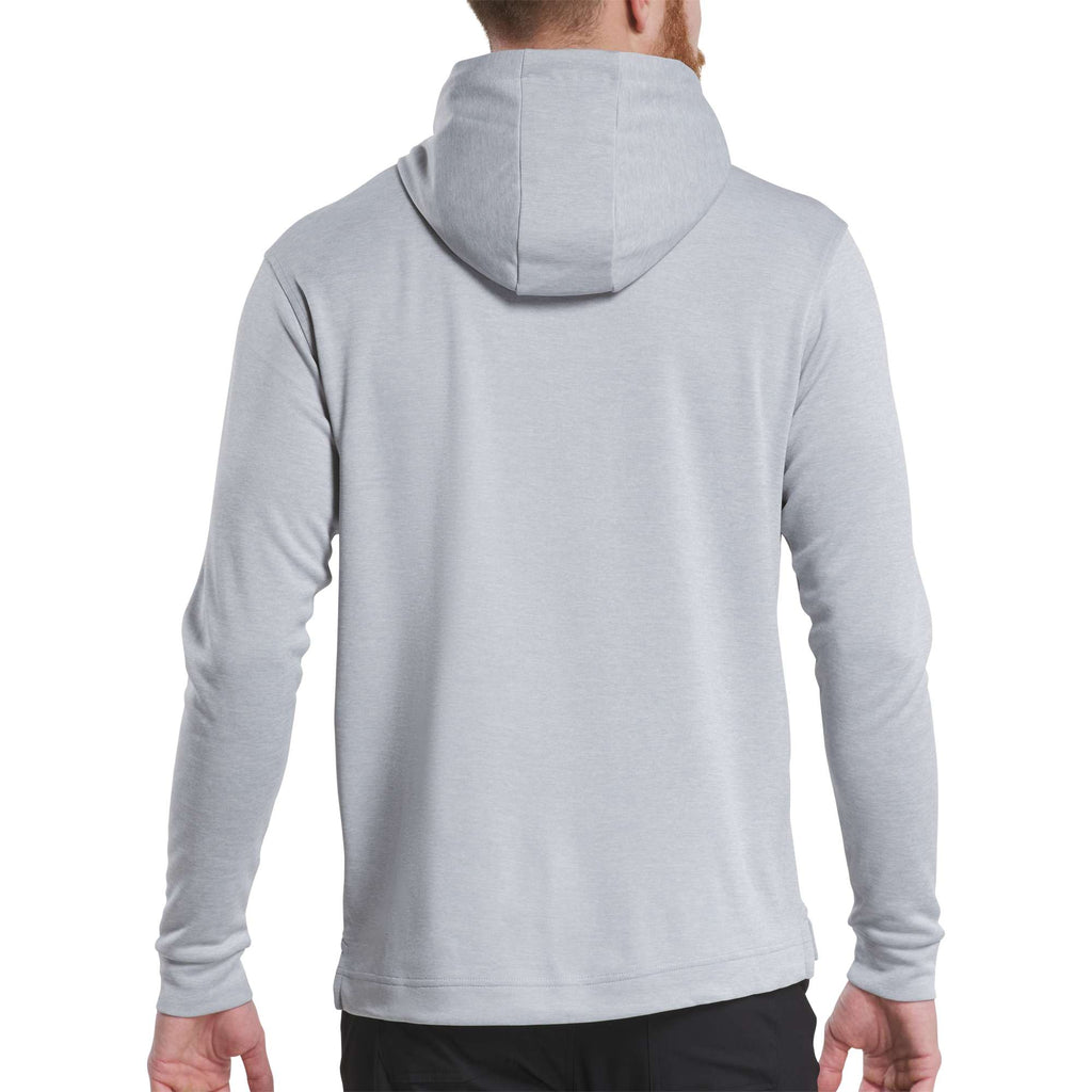 FootJoy Lightweight Performance Golf Hoodie for Men Transfer - Heather Grey - Back On Model