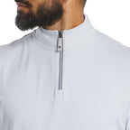 FootJoy Performance Quarter Zip Golf Vest for Men Transfer - Grey - Front On Model