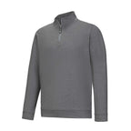 FootJoy Performance Quarter Zip Pullover for Men Embroidery - Heather Charcoal - Left Angle