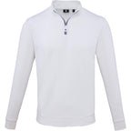 FootJoy Performance Quarter Zip Pullover for Men Embroidery - White - Front