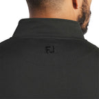 FootJoy Performance Quarter Zip Pullover for Men Transfer - Black - Back On Model 2