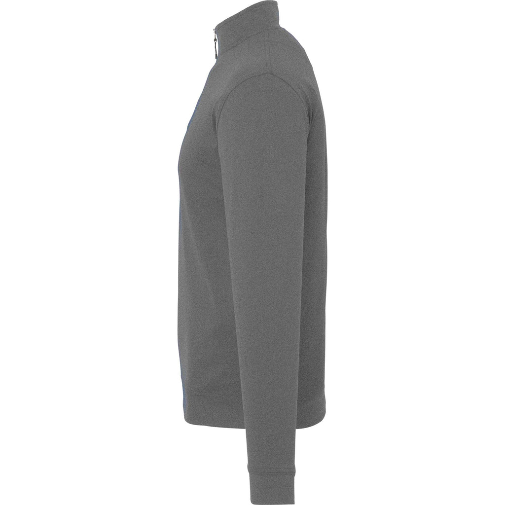 FootJoy Performance Quarter Zip Pullover for Men Transfer - Heather Charcoal - Left Side