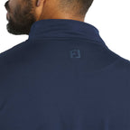 FootJoy Performance Quarter Zip Pullover for Men Transfer - Navy - Back On Model 2