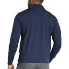 FootJoy Performance Quarter Zip Pullover for Men Transfer - Navy - Back On Model