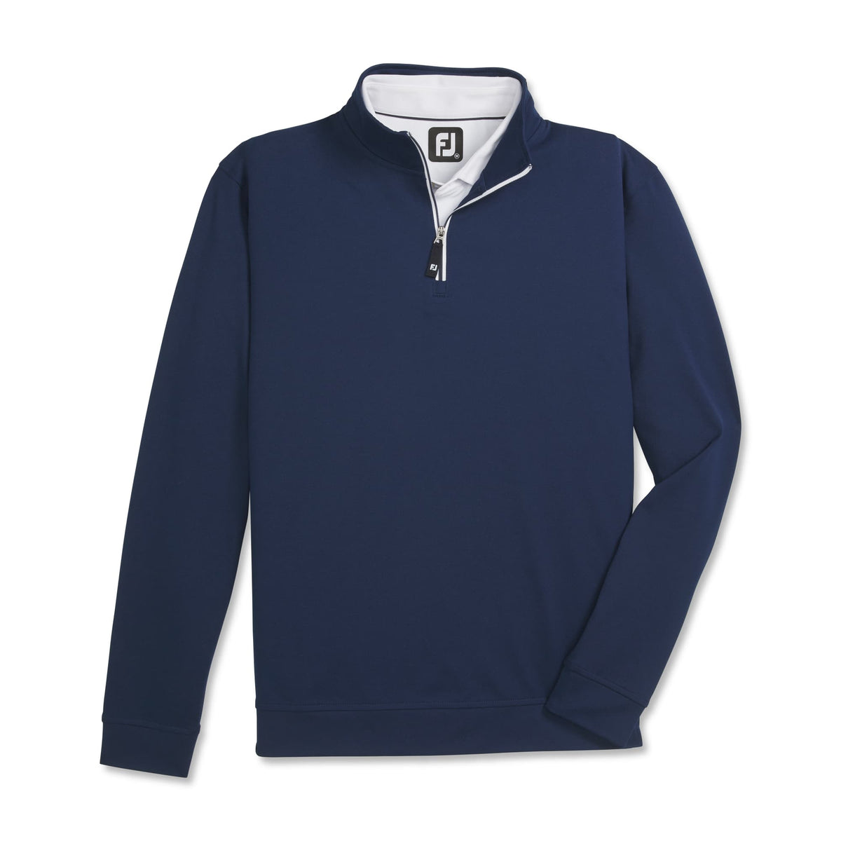 FootJoy Performance Quarter Zip Pullover for Men Transfer - Navy - Front Flat