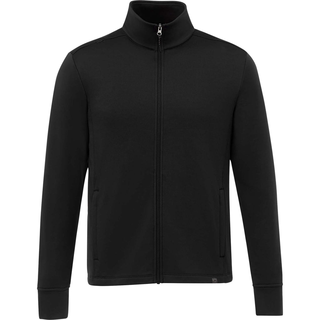 Frazier Eco Knit Jacket for Men Embroidery - Black - Front