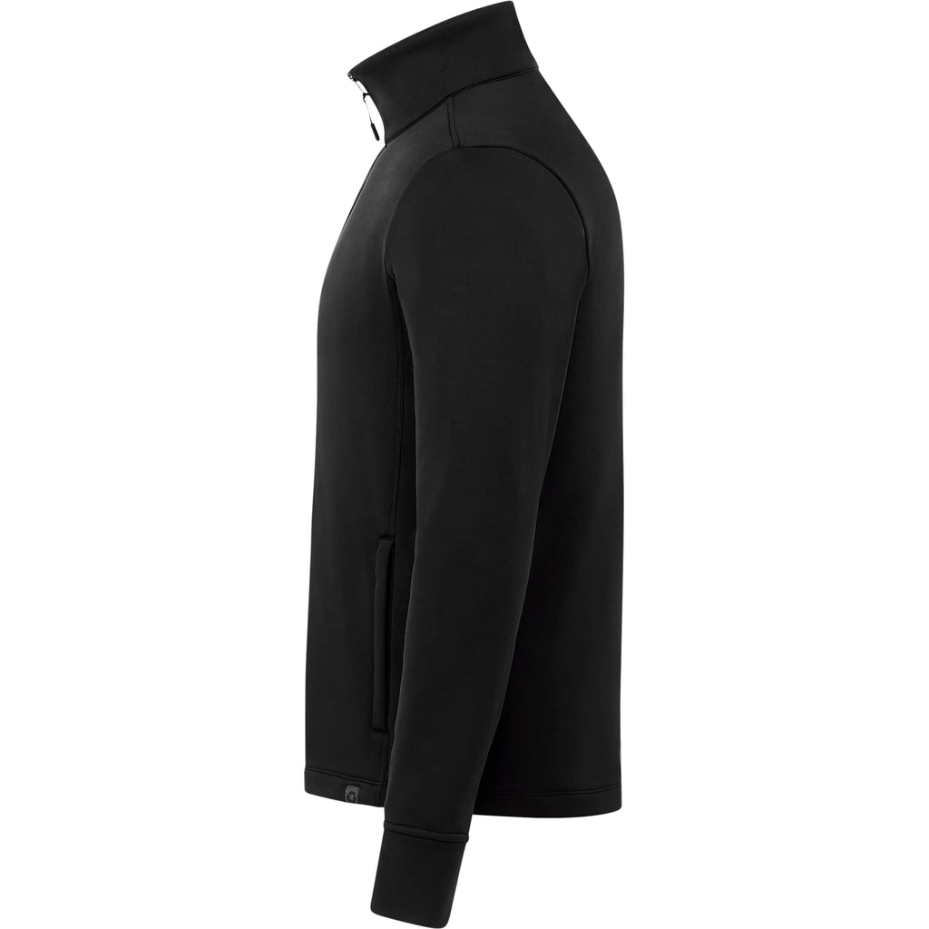 Frazier Eco Knit Jacket for Men Embroidery - Black - Left Side