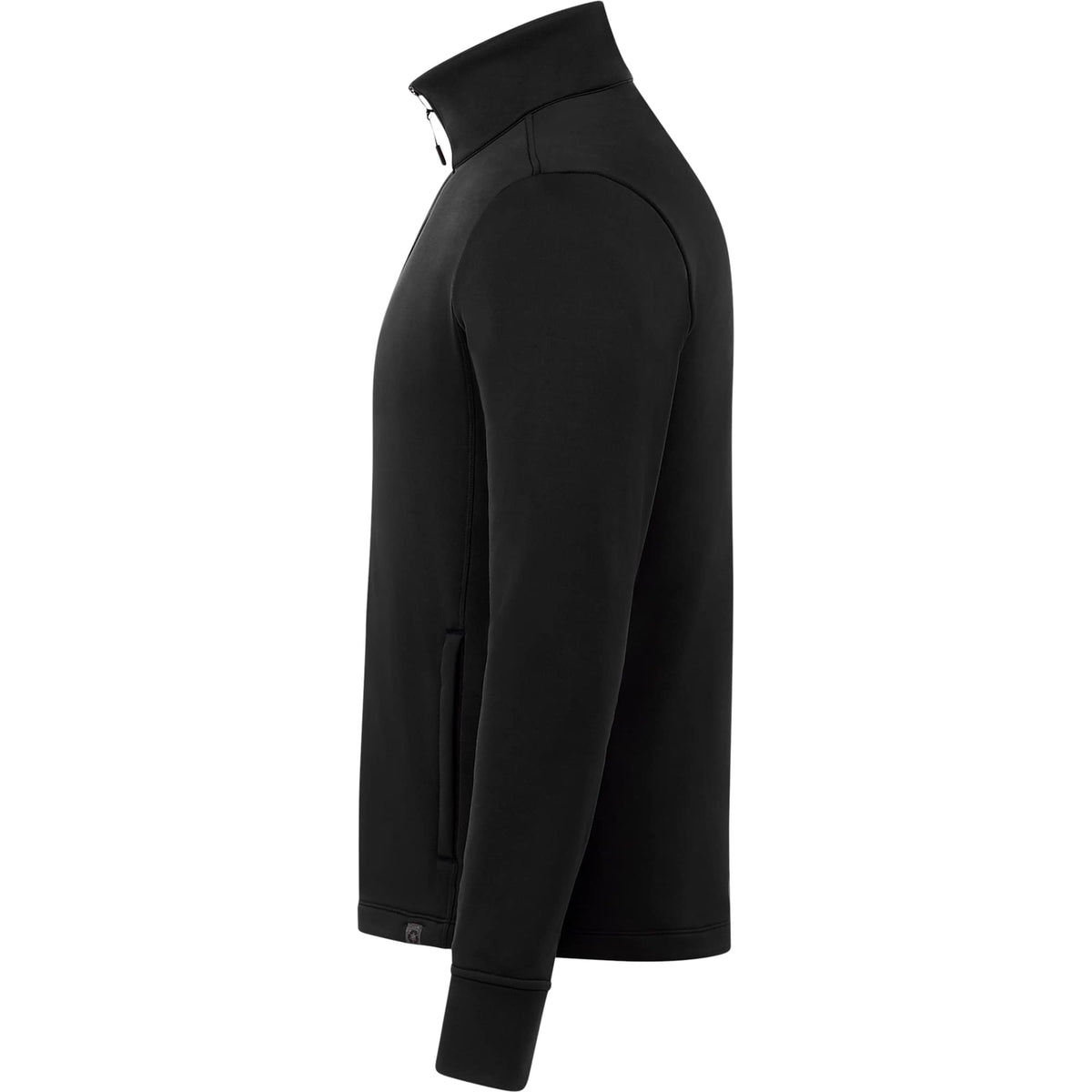 Frazier Eco Knit Jacket for Men Embroidery - Black - Left Side
