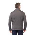 Frazier Eco Knit Jacket for Men Embroidery - Heather Charcoal - Back On Model