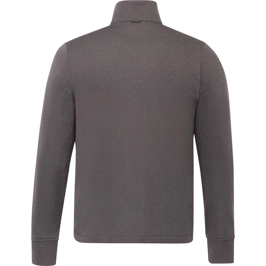 Frazier Eco Knit Jacket for Men Embroidery - Heather Charcoal - Back