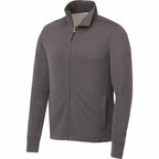 Frazier Eco Knit Jacket for Men Embroidery - Heather Charcoal - Right Angle 2