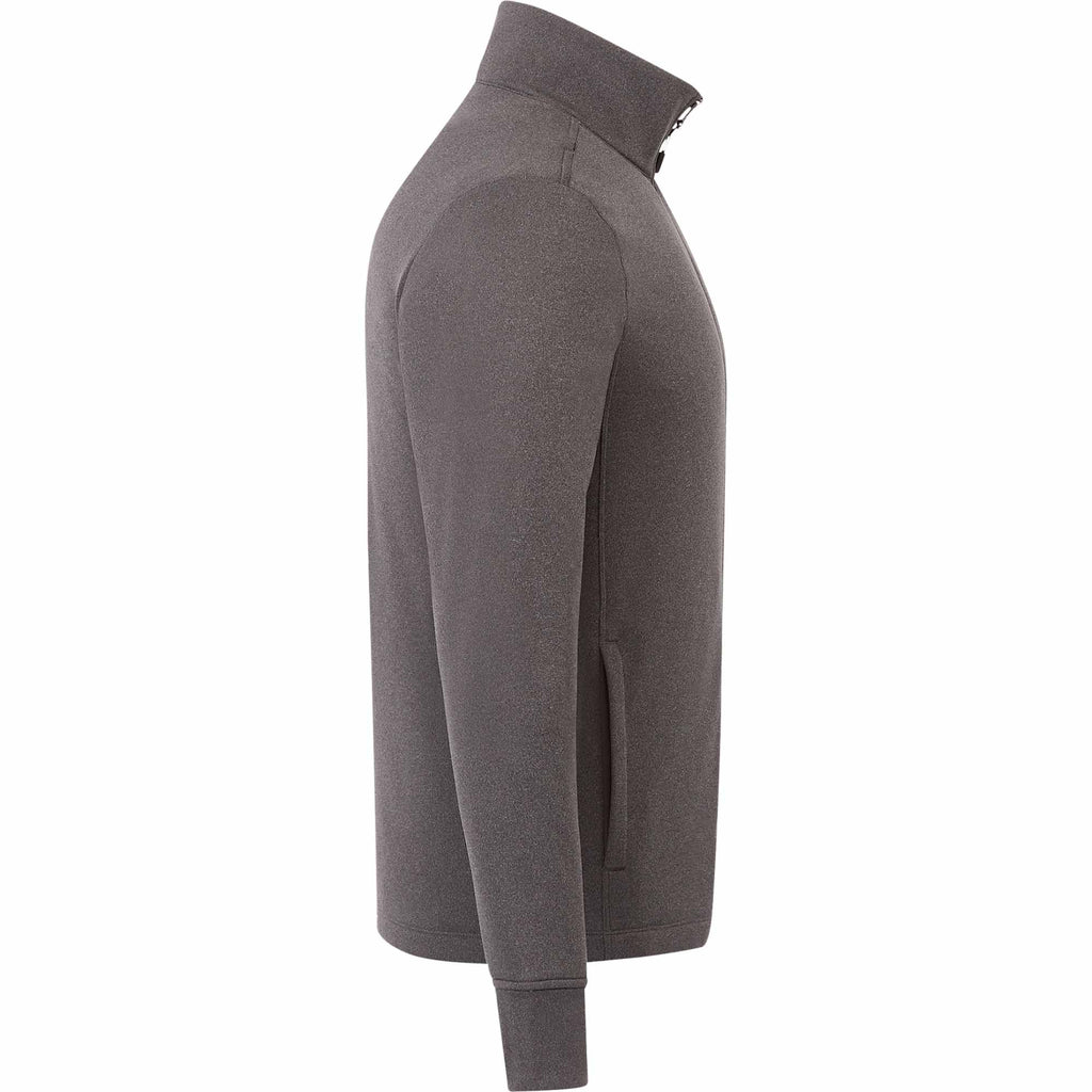 Frazier Eco Knit Jacket for Men Embroidery - Heather Charcoal - Right Side