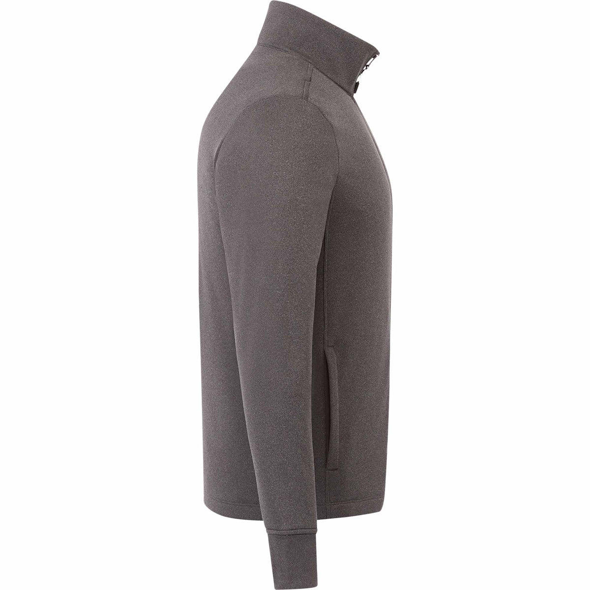 Frazier Eco Knit Jacket for Men Embroidery - Heather Charcoal - Right Side