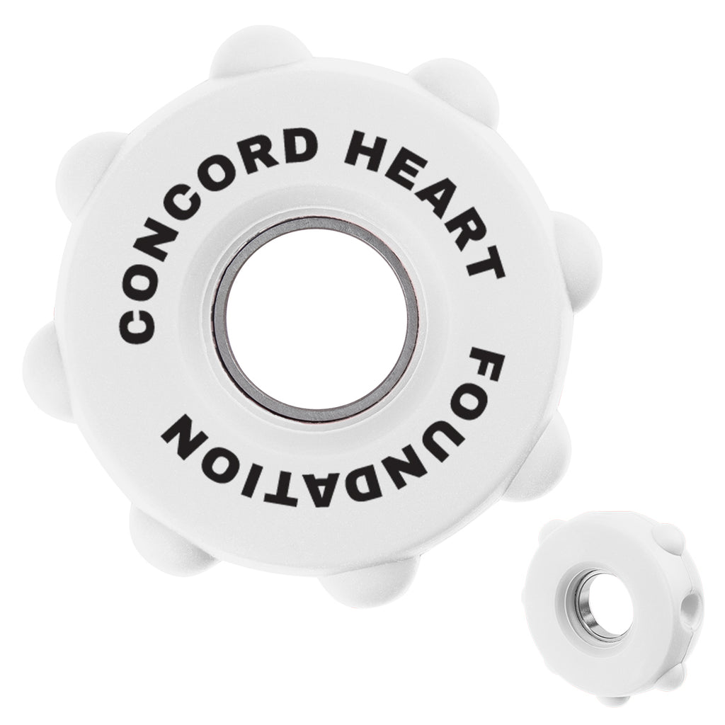 Fun Spinner, Push Pop - White - Pad Print