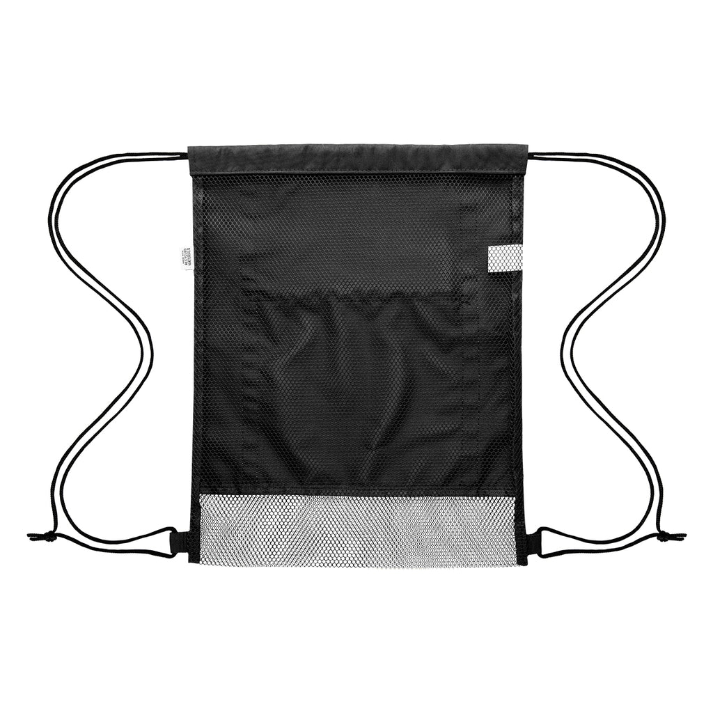 Game Time Reflective Drawstring Bag in Recycled PET - Back
