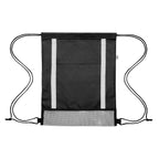 Game Time Reflective Drawstring Bag in Recycled PET - Front