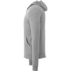 Garner Lightweight Knit Zip Hoodie with Thumb Holes for Men Embroidery - Heather Grey - Left Side