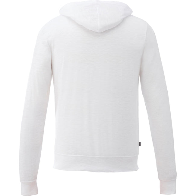 Garner Lightweight Knit Zip Hoodie with Thumb Holes for Men Embroidery